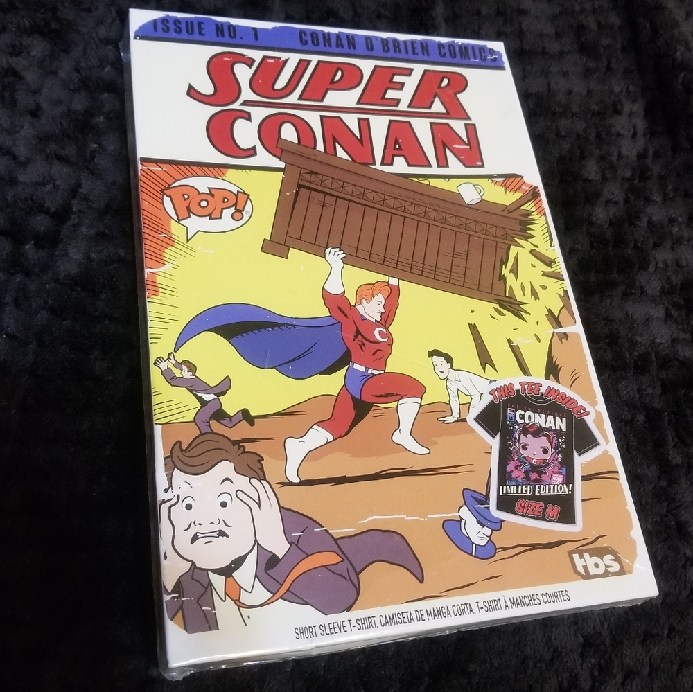 NEW Funko Pop Conan O'Brien t-shirt M DEADSTOCK - Picture 1 of 7